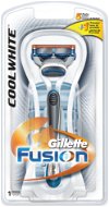 Gillette Fusion Cool White + 1 hlavica - Holiaci strojček