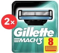 GILLETTE Mach3 2× 8 Pcs - Men's Shaver Replacement Heads