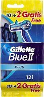 Gillette Blue II Plus Sensitive 10 + 2 ks - Jednorazové holiace strojčeky