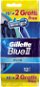 Gillette Blue II Plus Sensitive 10 + 2 ks - Jednorazové holiace strojčeky