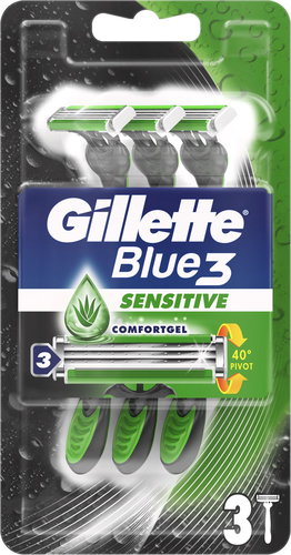 GILLETTE Blue3 SenseCare 3 db - Eldobható borotva - Fő fotó