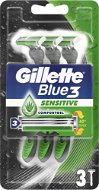 GILLETTE Blue3 SenseCare 3 ks - Jednorazové holiace strojčeky