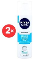 NIVEA Men Sensitive Cooling 2× 200 ml - Pena na holenie