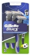 Gillette Blue3 Football 3 ks - Jednorazové holiace strojčeky