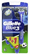 Gillette Blue3 Football 5 + 1 ks - Jednorazové holiace strojčeky
