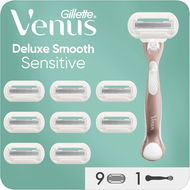 GILLETTE Venus Deluxe Smooth + fejek, 9 darab - Női borotva