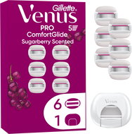 GILLETTE Venus Pro ComfortGlide Sugarberry 6 pcs + razor cover - Replacement Blade Refill