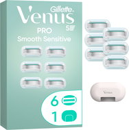 GILLETTE Venus Pro Smooth Sensitive 6 pcs + razor cover - Replacement Blade Refill