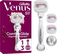 GILLETTE Venus Pro ComfortGlide Sugarberry + 3 heads and wall holder - Razor