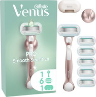 GILLETTE Venus Pro Smooth Sensitive + 6 heads, razor cover and holder - Razor