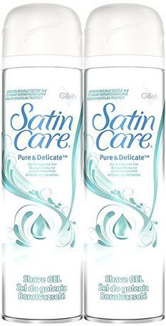GILLETTE Satin Care Pure & Delic 2× 200 ml - Dámský gel na holení - Hlavní obrázek