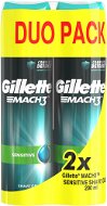 GILLETTE Mach3 Gel Sensitive 2 × 200 ml - Borotvagél