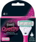 Női borotvabetét WILKINSON Quattro for Women (3 db) - Dámské náhradní hlavice