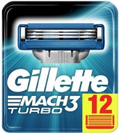 GILLETTE Mach3 Turbo 12 pcs - Men's Shaver Replacement Heads