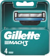GILLETTE Mach3 4 Pcs - Men's Shaver Replacement Heads