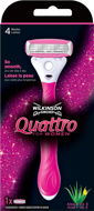 WILKINSON Quattro for Women + hlavica 1 ks - Jednorazové dámske holiace strojčeky