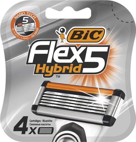 BIC Flex5 4 ks - Replacement Blade Refill - Main image