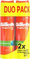 GILLETTE Fusion Sensitive 2× 200 ml - Gél na holenie