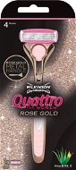 Női borotva WILKINSON Quattro for Women Rose Gold + 1 db fej - Dámský holicí strojek