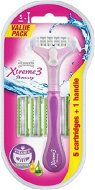 Women's Razor WILKINSON Xtreme3 Beauty Hybrid + Head 5 pcs - Dámský holicí strojek