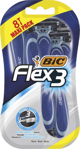 BIC Flex3 8 pcs - Disposable Shavers - Main image