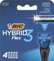 BIC Flex3 4 Pcs - Men's Shaver Replacement Heads