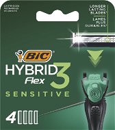 BIC Flex3 Sensitive 4 Pcs - Men's Shaver Replacement Heads