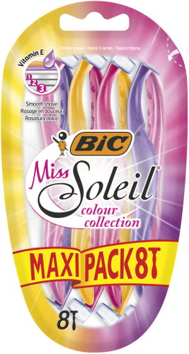BIC Miss Soleil colour 8 pcs - Disposable Shavers - Main image
