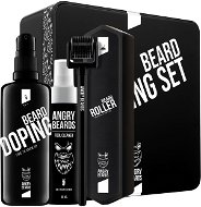 ANGRY BEARDS Set for beard growth - Roller and Doping 100 ml - Men's Cosmetic Set