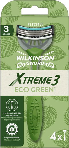 WILKINSON Xtreme3 ECO Green 4 ks - Holítka - Hlavní obrázek