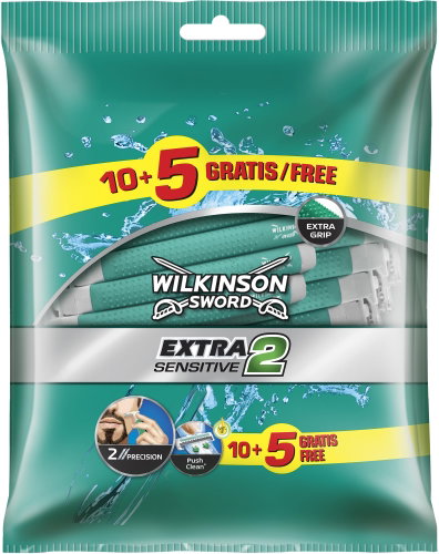 WILKINSON Extra2 Sensitive 15 pcs - Disposable Shavers - Main image