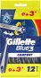 GILLETTE Blue3 Sensitive 12 ks - Jednorazové holiace strojčeky