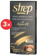 STREP Argan Oil Body Wax Strips 3 × 20 pcs - Depilatory Strips