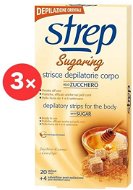 STREP Sugaring Wax Strips for Body 3 × 20 pcs - Depilatory Strips
