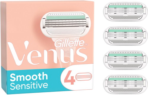 GILLETTE Venus Sensitive Smooth 4 pcs - Women's Replacement Shaving Heads - Main image