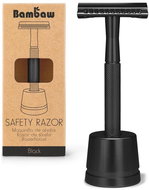 BAMBAW Metallic Shaver with Stand, Black - Razor
