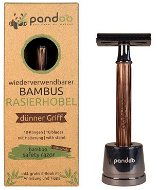 PANDOO Bambusový holiaci strojček tenká rukoväť + žiletky 10 ks - Holiaci strojček