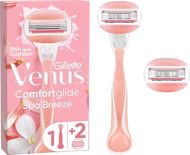 GILLETTE Venus ComfortGlide Spa Breeze Holiaci strojček – 2 holiace hlavice - Dámsky holiaci strojček