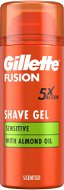 Borotvagél GILLETTE Fusion Shave Gel Sensitive with Almond oil 75 ml - Gel na holení