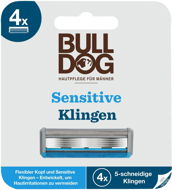 BULLDOG Sensitive, náhradné hlavice, 4 ks - Pánske náhradné hlavice