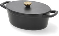 Holm Litinový kastrol oválný 3,8 l Černý - Casserole Pot