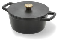 Holm Litinový kastrol kulatý 3,6 l Černý  - Casserole Pot