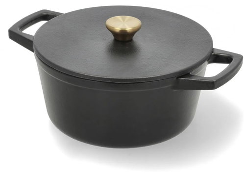 Holm Litinový kastrol kulatý 3,6 l Černý  - Casserole Pot - Main image