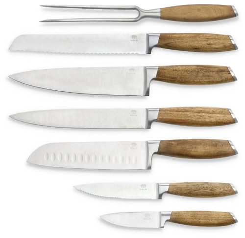 Holm Sada nožů 7 ks nerez/akáciové dřevo - Knife Set - Main image