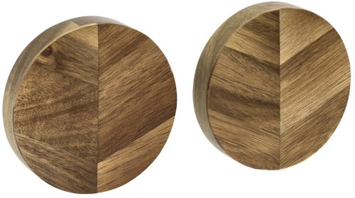 Holm Magnetic Knife Holder, 2pcs, Acacia Wood - Magnetic Knife Strip - Main image