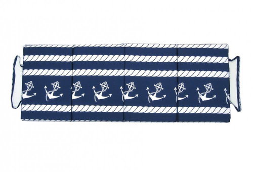 Holidaysport Trieste 49, white rope + anchors - Beach lounger - Main image