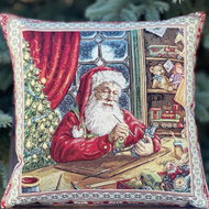 Home of Christmas Christmas pillowcase with motif Santa's Workshop 45 × 45 cm - Pillowcase