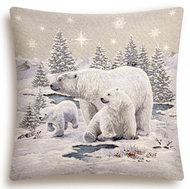 Home of Christmas Tapestry Christmas pillowcase with polar bears motif 45 × 45 cm - Pillowcase
