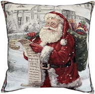 Home of Christmas Tapestry Christmas pillowcase with Santa motif with list 45 × 45 cm - Pillowcase