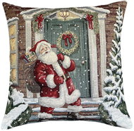 Home of Christmas Tapestry Christmas pillowcase with Santa motif 45 × 45 cm - Pillowcase